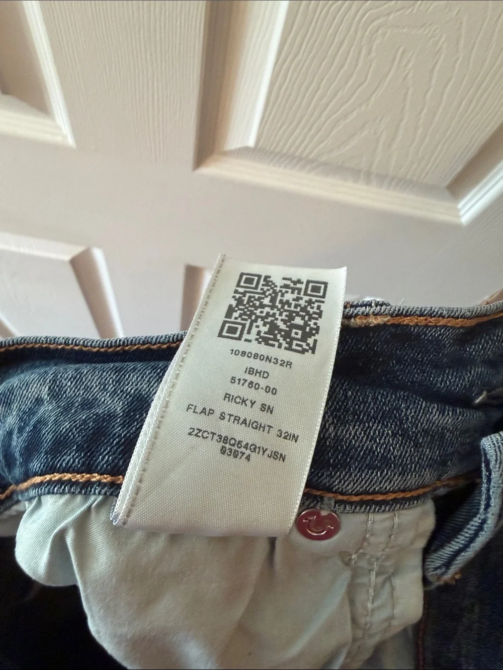 Vintage True Religion Men’s Dark Blue Relaxed Straight Leg Jeans / Ricky